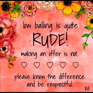 No ❌🛑LOWBALLERS 🛑❌